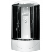 Душевая кабина Royal Bath BK RB 100BK6-BT-CH (черное/прозрачное)